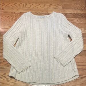 Croft & Barrow Gold Cream Crew Neck Sweater